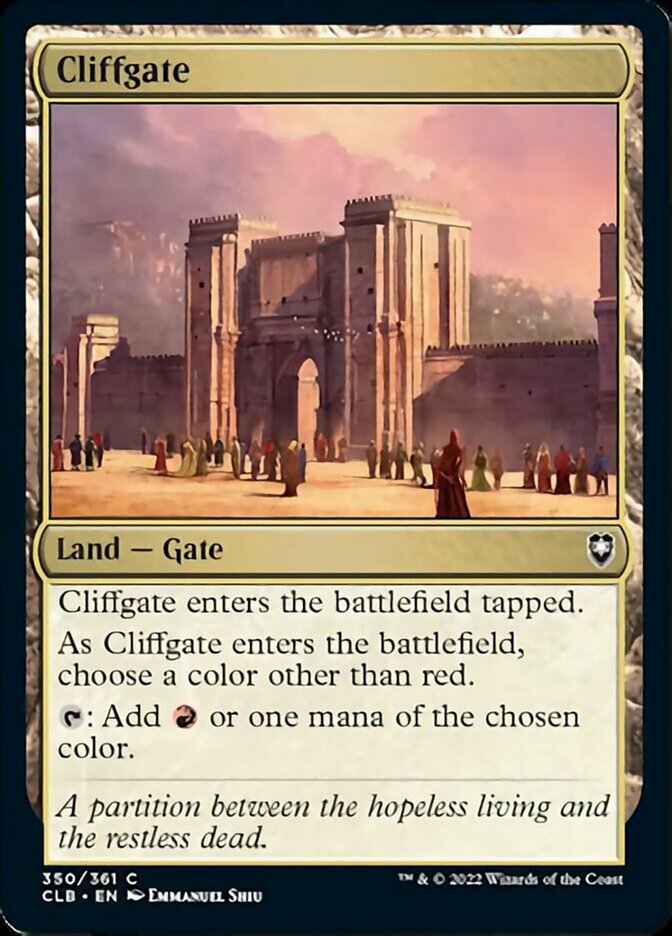 Cliffgate [Commander Legends: Battle for Baldur's Gate] | Magic Magpie