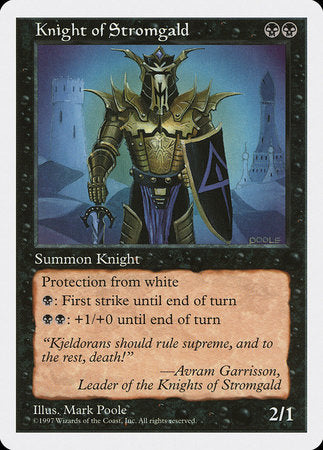 Knight of Stromgald [Fifth Edition] | Magic Magpie