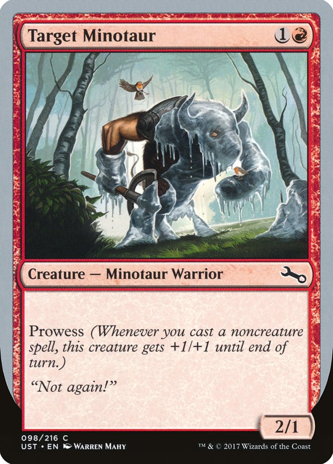 Target Minotaur (Ice Art) [Unstable] | Magic Magpie