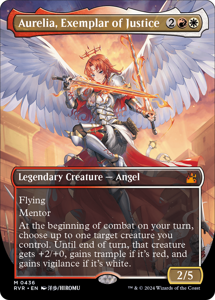 Aurelia, Exemplar of Justice (Anime Borderless) [Ravnica Remastered] | Magic Magpie