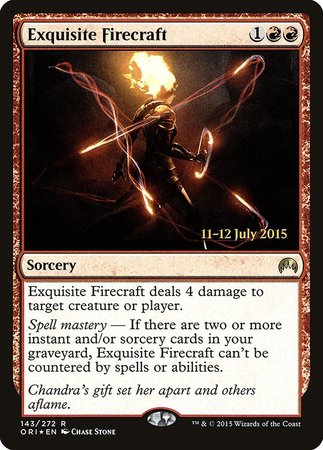 Exquisite Firecraft [Magic Origins Promos] | Magic Magpie