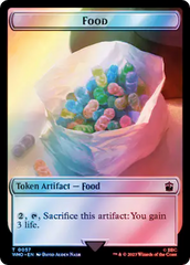 Alien Angel // Food (0057) Double-Sided Token (Surge Foil) [Doctor Who Tokens] | Magic Magpie