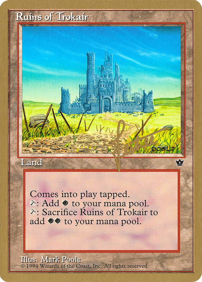 Ruins of Trokair (Bertrand Lestree) [Pro Tour Collector Set] | Magic Magpie