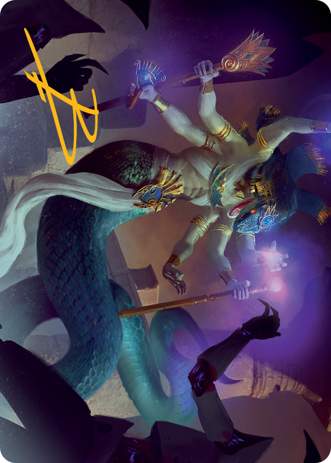 Imoti, Celebrant of Bounty Art Card (Gold-Stamped Signature) [March of the Machine Art Series] | Magic Magpie