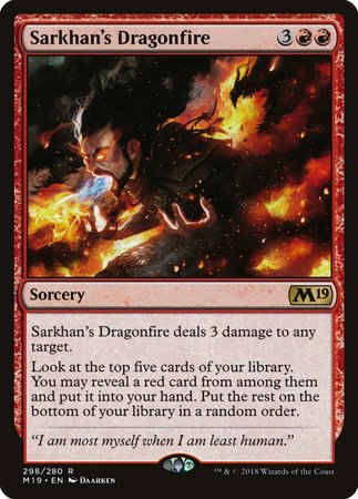 Sarkhan's Dragonfire [Core Set 2019] | Magic Magpie