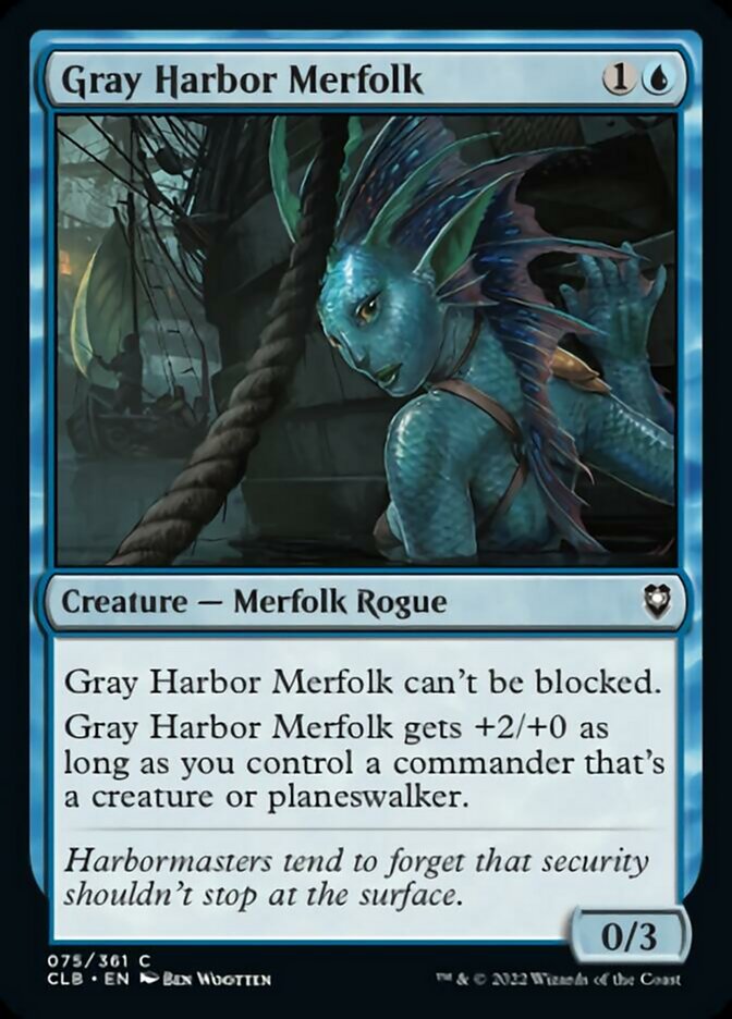 Gray Harbor Merfolk [Commander Legends: Battle for Baldur's Gate] | Magic Magpie