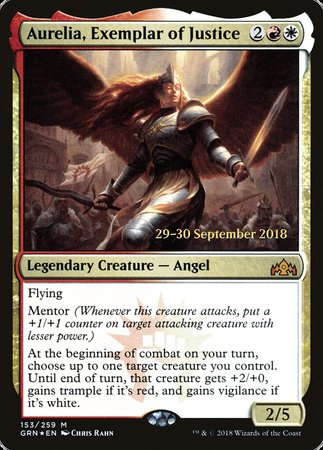 Aurelia, Exemplar of Justice [Guilds of Ravnica Promos] | Magic Magpie