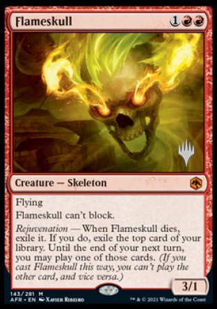 Flameskull (Promo Pack) [Dungeons & Dragons: Adventures in the Forgotten Realms Promos] | Magic Magpie