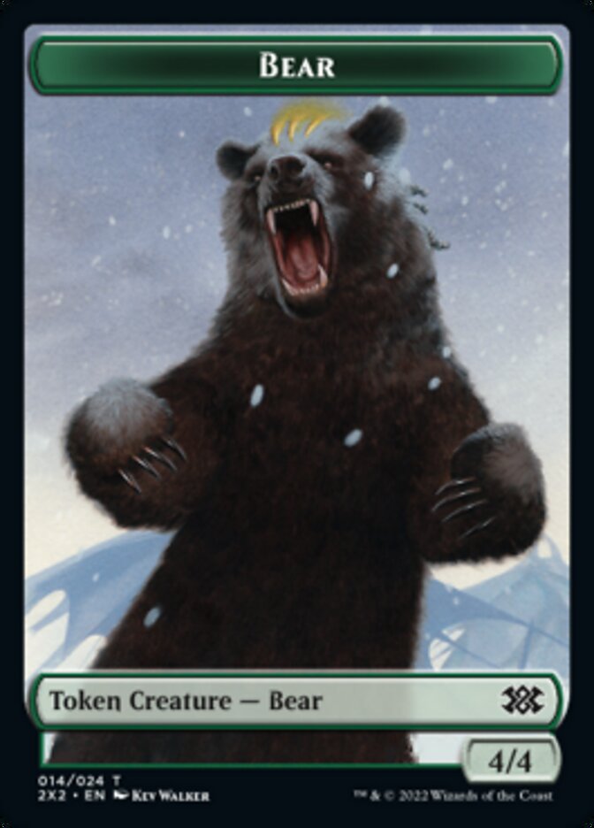 Bear // Vampire Double-sided Token [Double Masters 2022 Tokens] | Magic Magpie