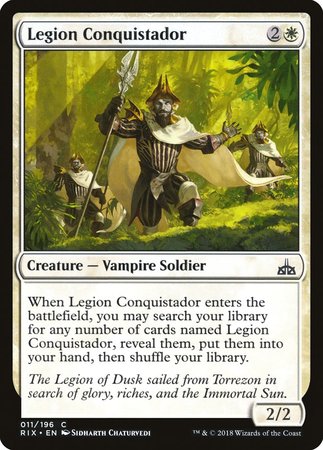 Legion Conquistador [Rivals of Ixalan] | Magic Magpie