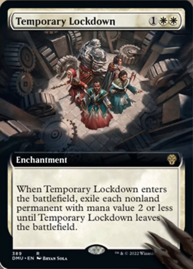 Temporary Lockdown (Extended Art) [Dominaria United] | Magic Magpie