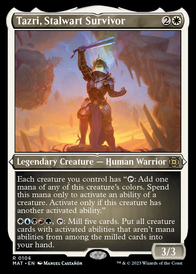 Tazri, Stalwart Survivor (Foil Etched) [March of the Machine: The Aftermath] | Magic Magpie