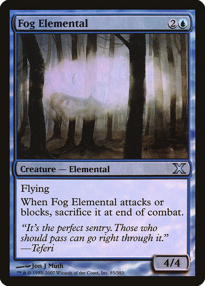 Fog Elemental (Premium Foil) [Tenth Edition] | Magic Magpie