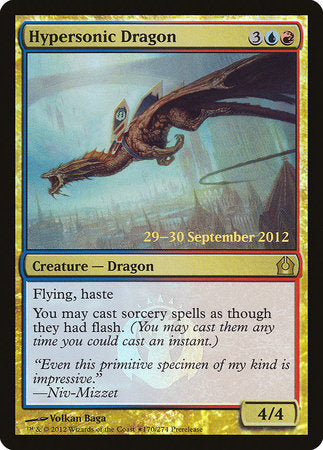 Hypersonic Dragon [Return to Ravnica Promos] | Magic Magpie