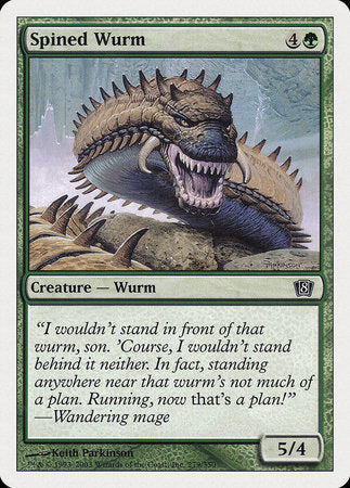 Spined Wurm [Eighth Edition] | Magic Magpie