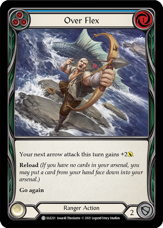 Over Flex (Blue) [ELE221] (Tales of Aria)  1st Edition Normal | Magic Magpie