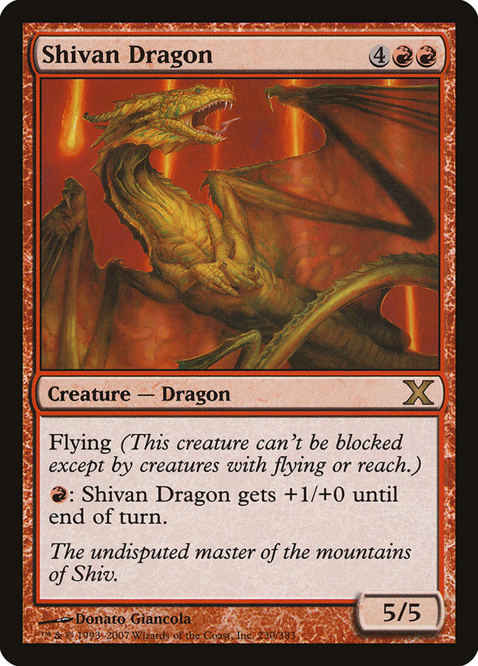 Shivan Dragon [Tenth Edition] | Magic Magpie