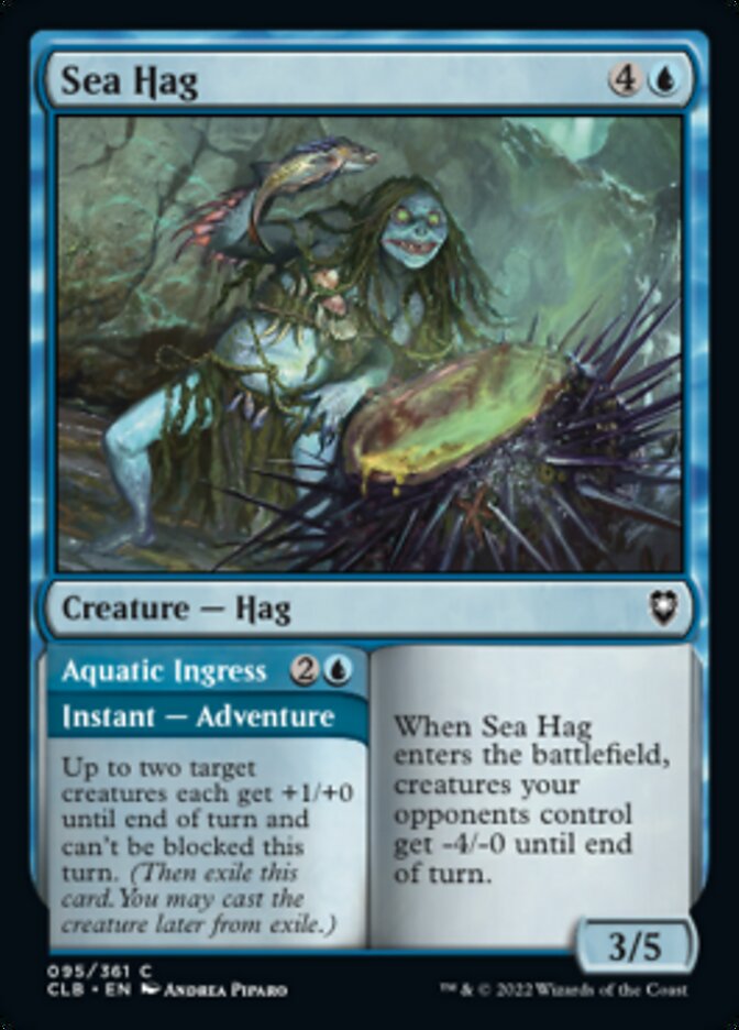 Sea Hag // Aquatic Ingress [Commander Legends: Battle for Baldur's Gate] | Magic Magpie