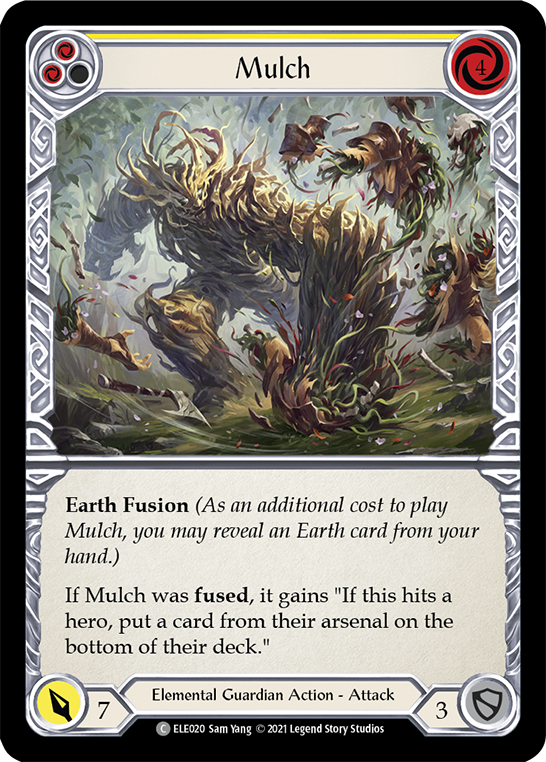 Mulch (Yellow) [ELE020] (Tales of Aria)  1st Edition Rainbow Foil | Magic Magpie