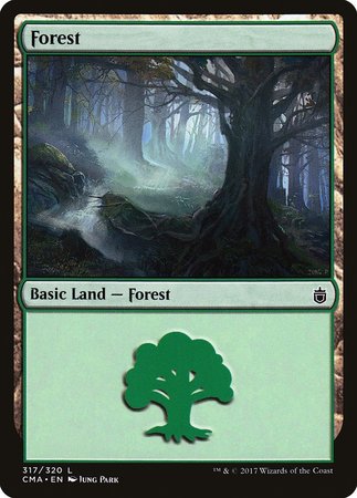 Forest (317) [Commander Anthology] | Magic Magpie