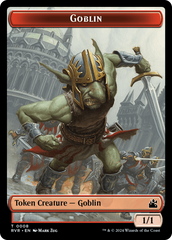 Goblin (0008) // Centaur Double-Sided Token [Ravnica Remastered Tokens] | Magic Magpie