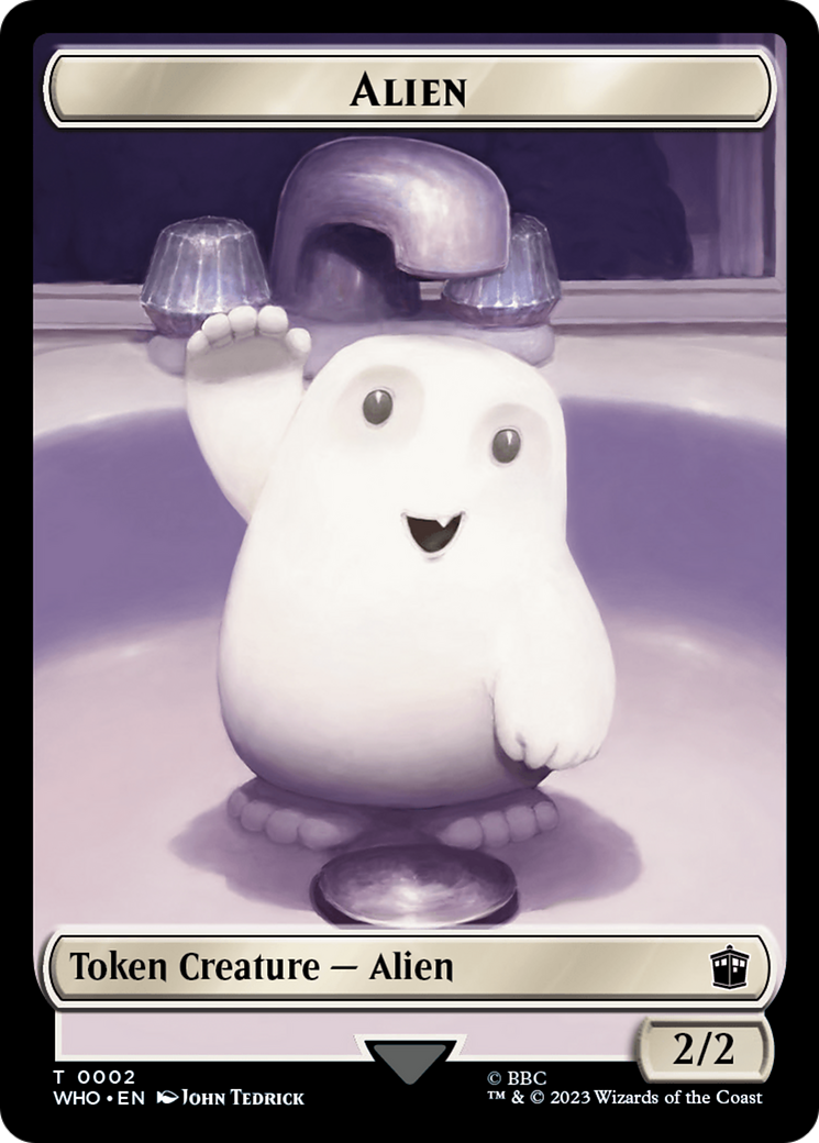 Alien // Dinosaur Double-Sided Token [Doctor Who Tokens] | Magic Magpie