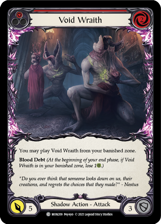 Void Wraith (Red) [MON209] 1st Edition Normal | Magic Magpie