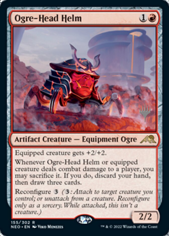 Ogre-Head Helm (Promo Pack) [Kamigawa: Neon Dynasty Promos] | Magic Magpie