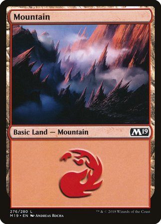 Mountain (276) [Core Set 2019] | Magic Magpie