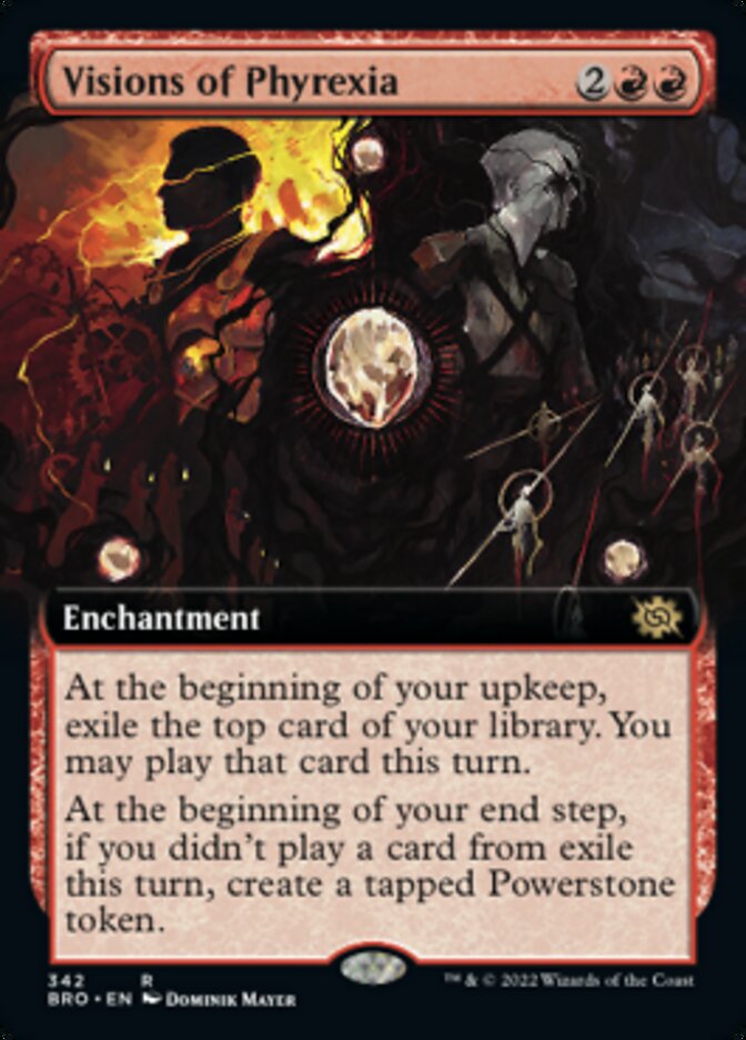 Visions of Phyrexia (Extended Art) [The Brothers' War] | Magic Magpie