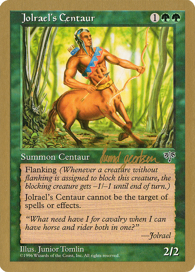 Jolrael's Centaur (Svend Geertsen) [World Championship Decks 1997] | Magic Magpie