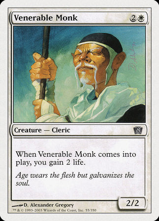 Venerable Monk [Eighth Edition] | Magic Magpie