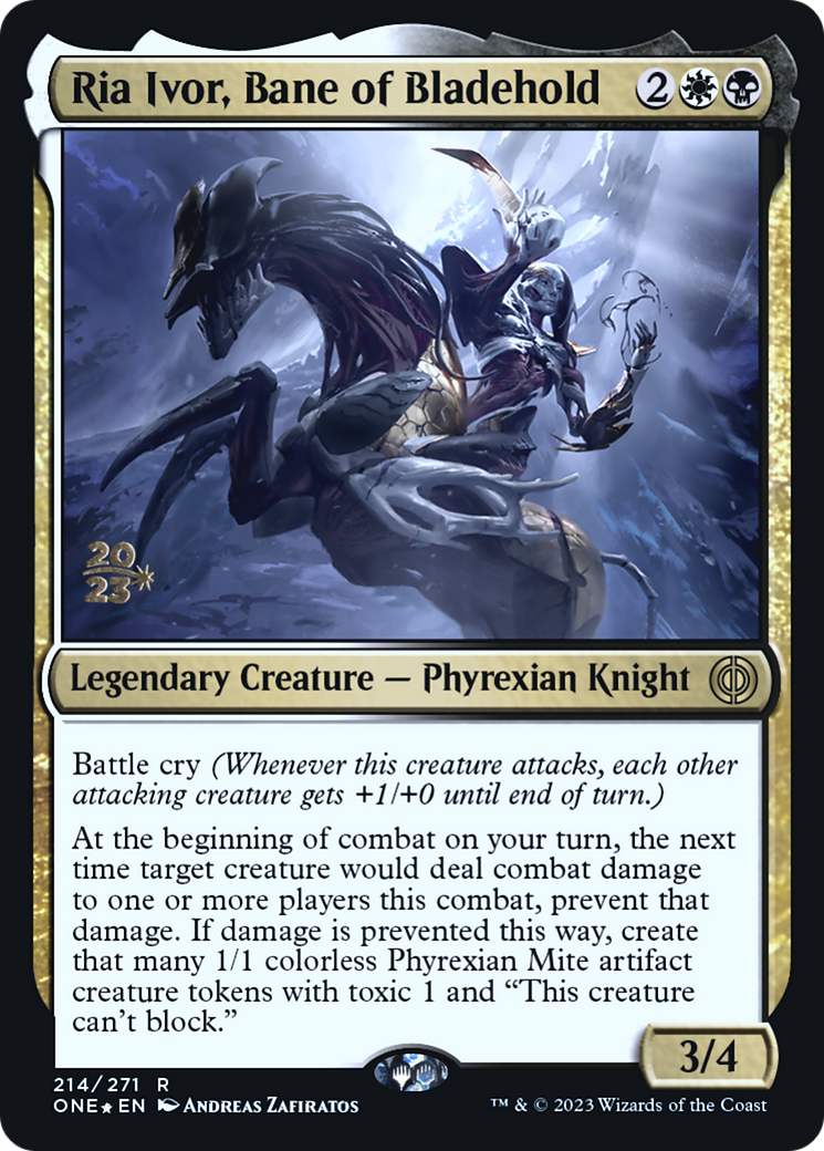 Ria Ivor, Bane of Bladehold [Phyrexia: All Will Be One Prerelease Promos] | Magic Magpie