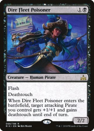 Dire Fleet Poisoner [Rivals of Ixalan Promos] | Magic Magpie