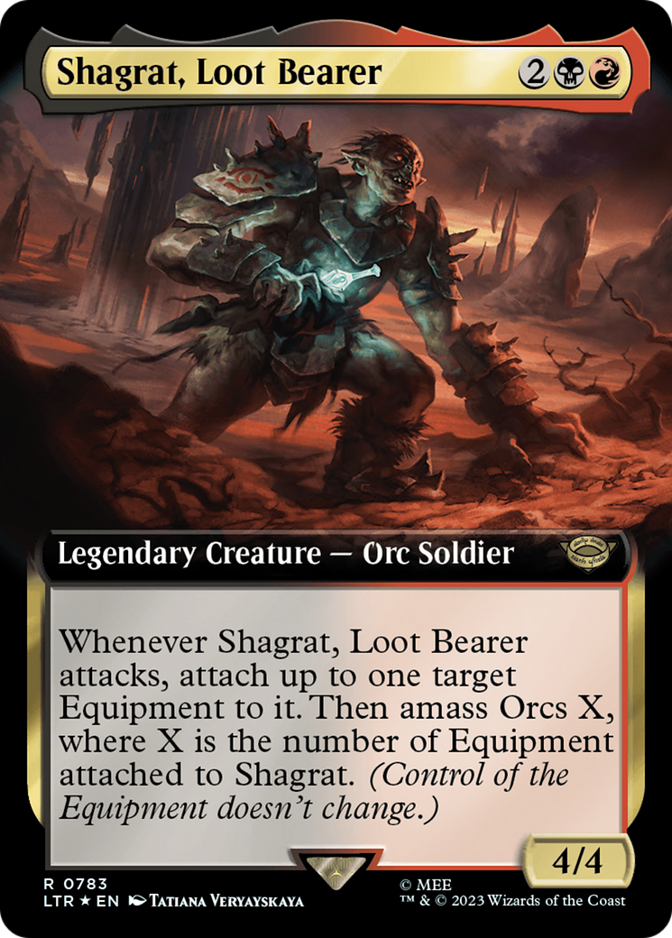 Shagrat, Loot Bearer (Extended Art) (Surge Foil) [The Lord of the Rings: Tales of Middle-Earth] | Magic Magpie