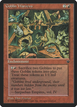 Goblin Warrens [Fallen Empires] | Magic Magpie