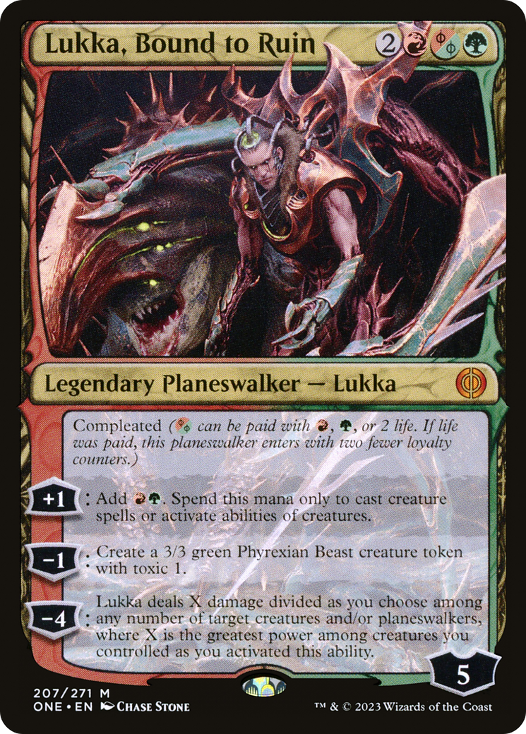 Lukka, Bound to Ruin [Phyrexia: All Will Be One] | Magic Magpie