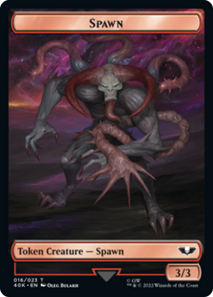 Spawn // Blue Horror (Surge Foil) [Universes Beyond: Warhammer 40,000 Tokens] | Magic Magpie