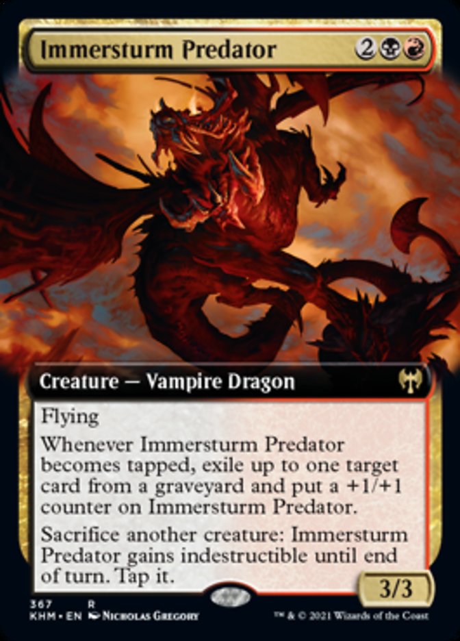 Immersturm Predator (Extended Art) [Kaldheim] | Magic Magpie