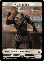 Alien Rhino // Mutant Double-Sided Token [Doctor Who Tokens] | Magic Magpie