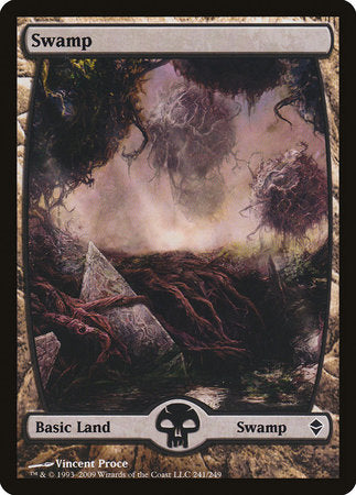 Swamp (241) - Full Art [Zendikar] | Magic Magpie