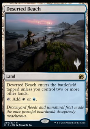 Deserted Beach (Promo Pack) [Innistrad: Midnight Hunt Promos] | Magic Magpie