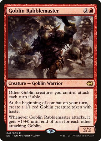 Goblin Rabblemaster [Duel Decks: Merfolk vs. Goblins] | Magic Magpie