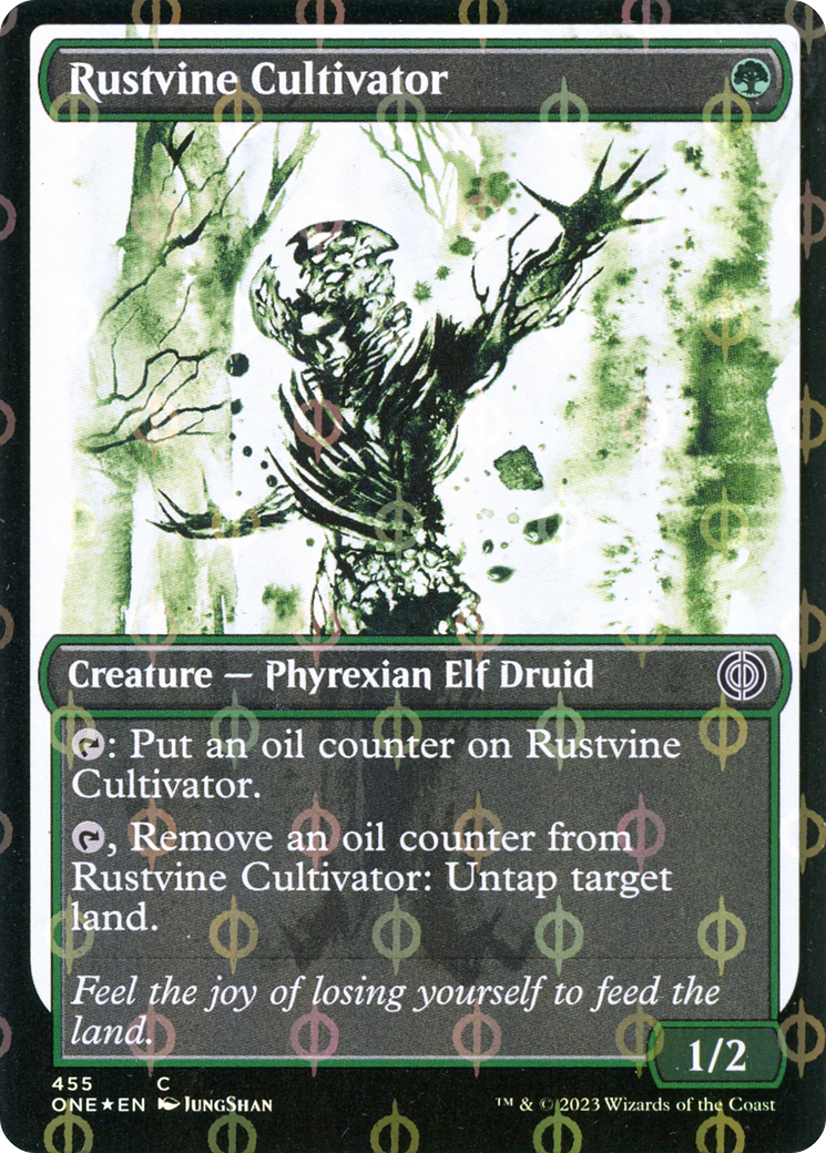 Rustvine Cultivator (Showcase Ichor Step-and-Compleat Foil) [Phyrexia: All Will Be One] | Magic Magpie