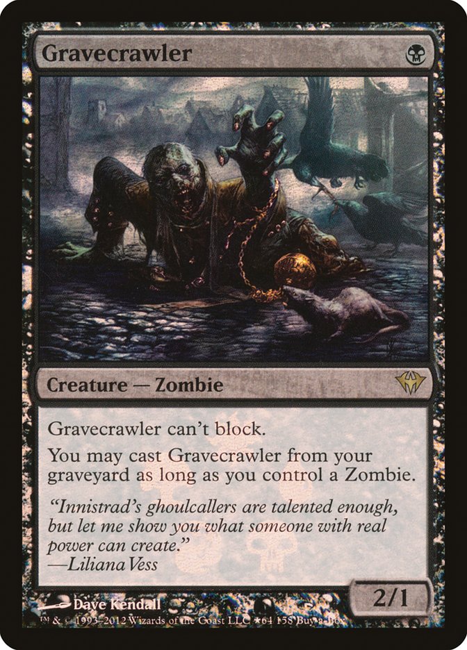 Gravecrawler (Buy-A-Box) [Dark Ascension Promos] | Magic Magpie