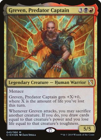 Greven, Predator Captain [Commander 2019] | Magic Magpie