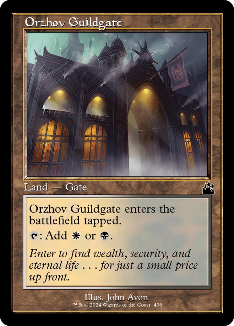 Orzhov Guildgate (Retro Frame) [Ravnica Remastered] | Magic Magpie