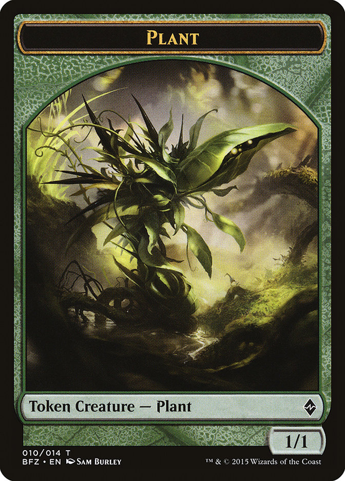 Plant [Battle for Zendikar Tokens] | Magic Magpie