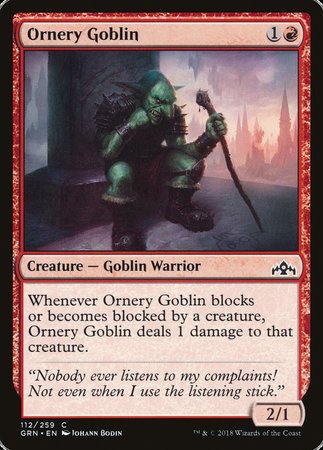 Ornery Goblin [Guilds of Ravnica] | Magic Magpie