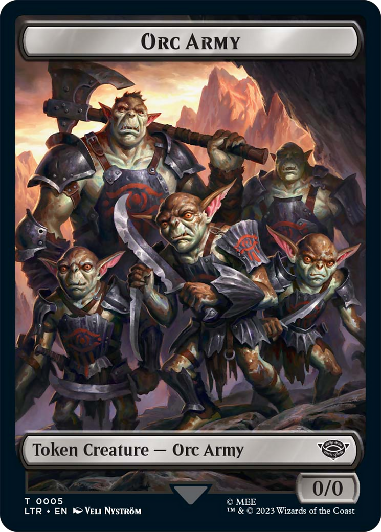 Food (11) // Orc Army (05) Double-Sided Token [The Lord of the Rings: Tales of Middle-Earth Tokens] | Magic Magpie